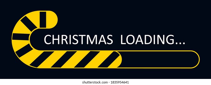 Christmas loading, banner from Merry Christmas, Happy New Year – vector