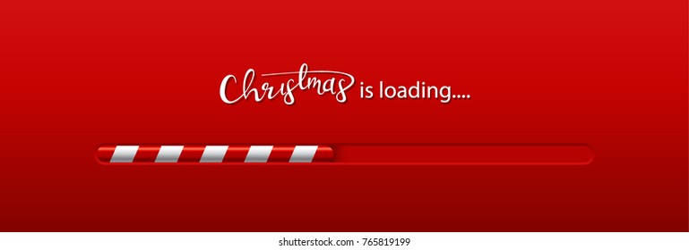 Christmas is loading. Loading bar.