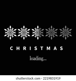 Christmas loading poster flyer or social media post design