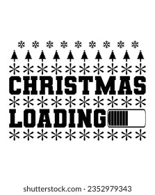 Carga navideña, SVG navideña, Citas navideñas divertidas, SVG invernal, Feliz Navidad, Santa SVG, tipografía, cosecha, diseño de camisetas, camiseta navideña