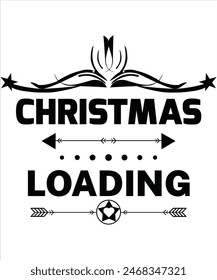Christmas loading T-shirt, Vector File