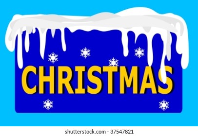 Christmas Logo blue