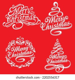 Christmas logo collection art illustratons