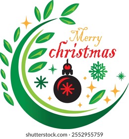 christmas logo icon vector white background .