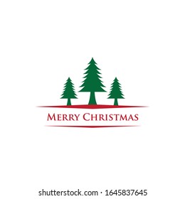 Diseño de icono vectorial de la plantilla de logotipo Navidad