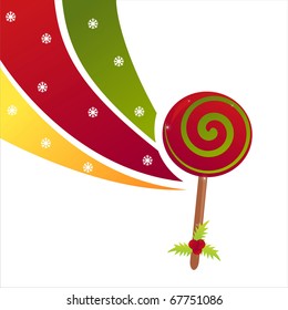 christmas lollipop background