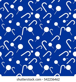 Christmas lollipop seamless pattern, flat design template, vector illustration