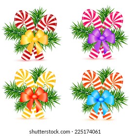 christmas lollypop vector