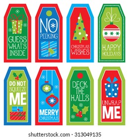 Christmas Luggage Tag Collection Suitable For
