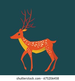 Christmas Magic Deer and Forest