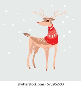 Christmas Magic Deer and Forest