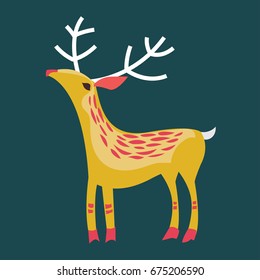 Christmas Magic Deer and Forest