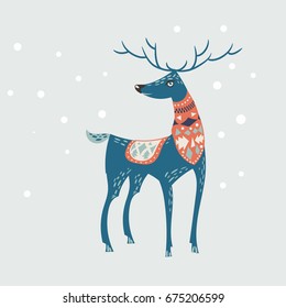 Christmas Magic Deer and Forest