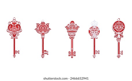 Ilustración mágica del Paquete de la llave de las Navidades.