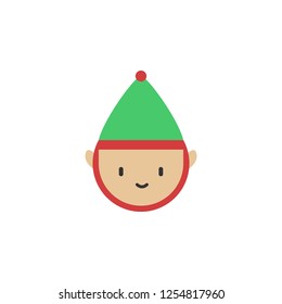 Christmas man. Simple hand drawn color element illustration. Christmas man outline symbol design from Christmas set