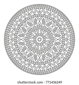 Christmas Mandala for Coloring