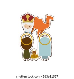 Christmas manger concept