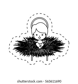 Christmas manger concept