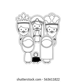 Christmas manger concept