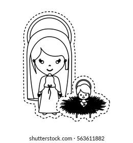 Christmas manger concept