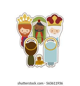 Christmas manger concept