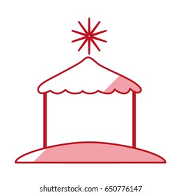 Christmas manger symbol