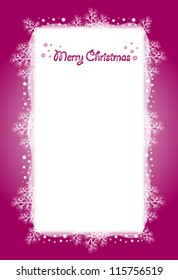 Christmas maroon frame