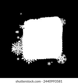 Christmas mask. Basis creative element for design black and white