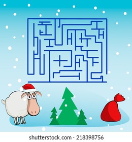 Christmas maze