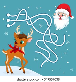 Christmas maze game.