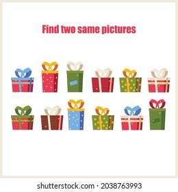 Christmas maze. Kids mini game for development.