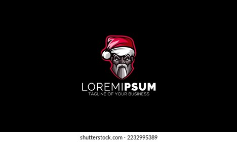 Christmas Men Logo Design vector