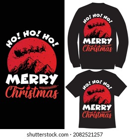 Christmas merchandise designs. Vintages Tshirt, Vector. Christmas graphic print t shirt.