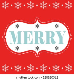 Christmas with merry design