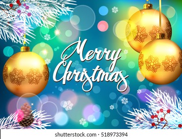 Christmas. Merry Christmas greeting.