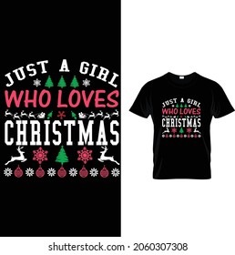 Christmas and merry Christmas t shirt design