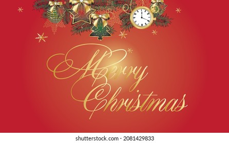 Christmas Message Board. Vector illustration EPS10