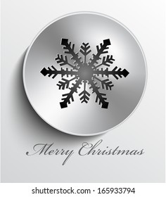 Christmas metal button