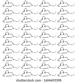 Christmas mice vector illustration mouse on a white background