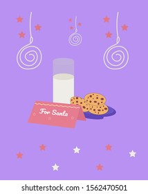 Christmas milk and cookies for dear santa