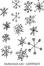 christmas minimal icon set 