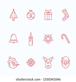 Christmas Minimal Vector Icon Collection