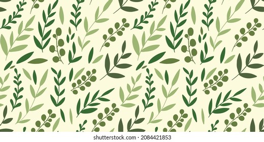 Patrón de Navidad minimalista sin costuras. Para tejidos, papel de envoltura, papel de impresión, papel pintado, textura de decoración, dibujos de doodle, dibujos a mano, hojas orgánicas