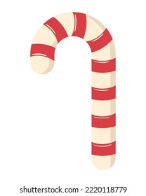 icono de caramelos de menta de navidad aislado