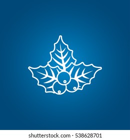 Christmas mistletoe icon