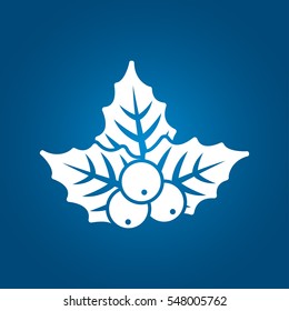 Christmas mistletoe icon