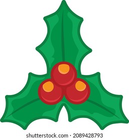 Christmas mistletoe icon vector eps file This design is perfect for t-shirts, posters, cards, mugs and more. vector in the form of eps and editable layers