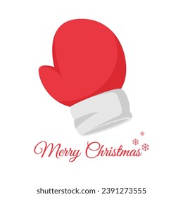 Christmas mitten icon vector illustrations