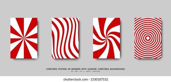 christmas mockup background. christmas posters or banners with shadow, isolated on grey background. christmas mockup background vector illustration