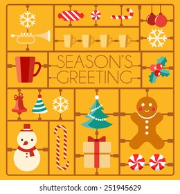 Christmas Model Kit :Vector Illustration